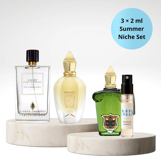 Citrus Breeze Parfümproben Set mit Xerjoff Naxos, Malibù Party in the Bay und Casamorati Fiero als 3 x 2 ml Duftproben