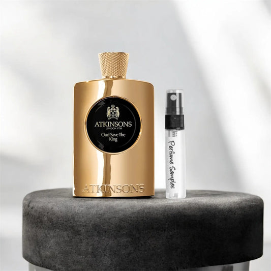 Oud Save The King von Atkinsons entdecken – luxuriöse Duftprobe in 1 ml, 2 ml und 5 ml bei MicheloDuft
